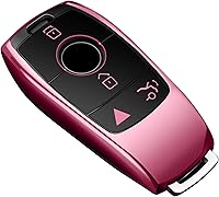Vista 8 de Tukellen para Mercedes Benz Funda para llavero, Protector de llave de TPU suave especial compatible con 2017-2021 Clase E 2018-2021 Clase S Negro