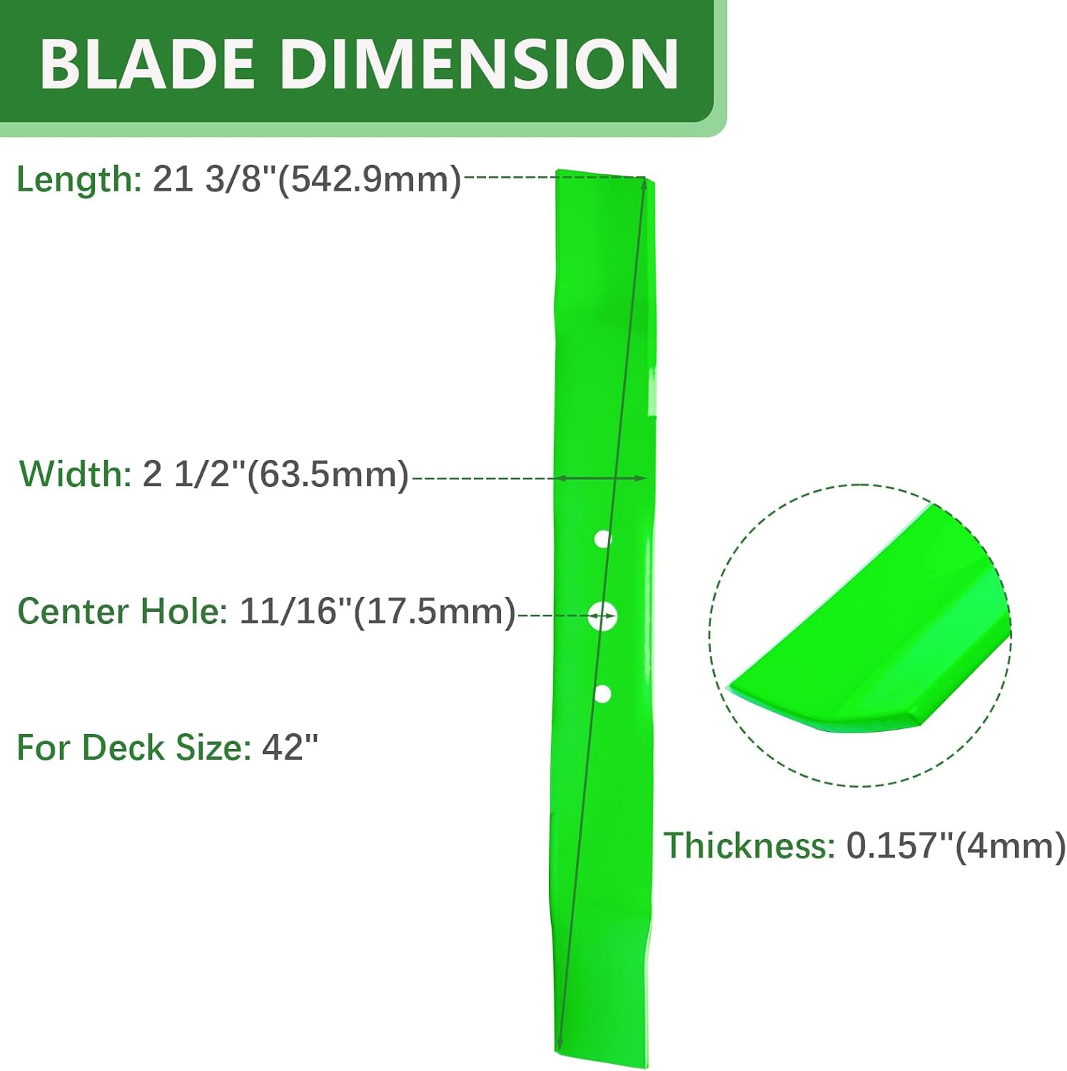 Deck Rebuild Kit Fit for 42 inch John Dee re Mower L100 L105 L108 L110 L118 Includes 2 Spindle GY20050 GY20785, 2 Blade GX20433 GX20249, 1 Idler GY20067, 1 Idler GY22082, 1 Be lt GX20072