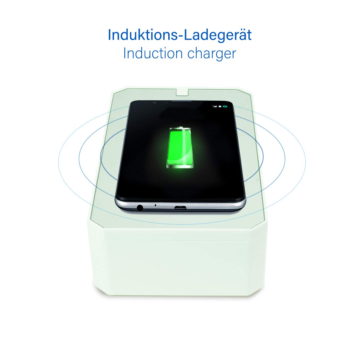 LEICKE Stérilisateur UV multifonction | désinfectant portable pour smartphones UV Idéal pour les téléphones portables, les masques, les bijoux, etc. Stérilisation rapide 99,9%.