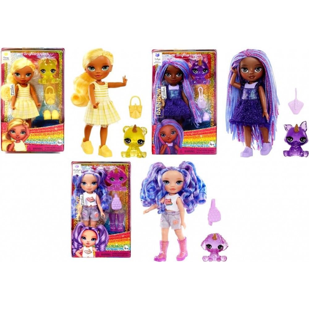 Rainbow High Littles - Small, Posable Fashion Doll –14 cm Tall Doll with Purse and Magical Pet - Suitable for for Kids and Collectors, Assorted