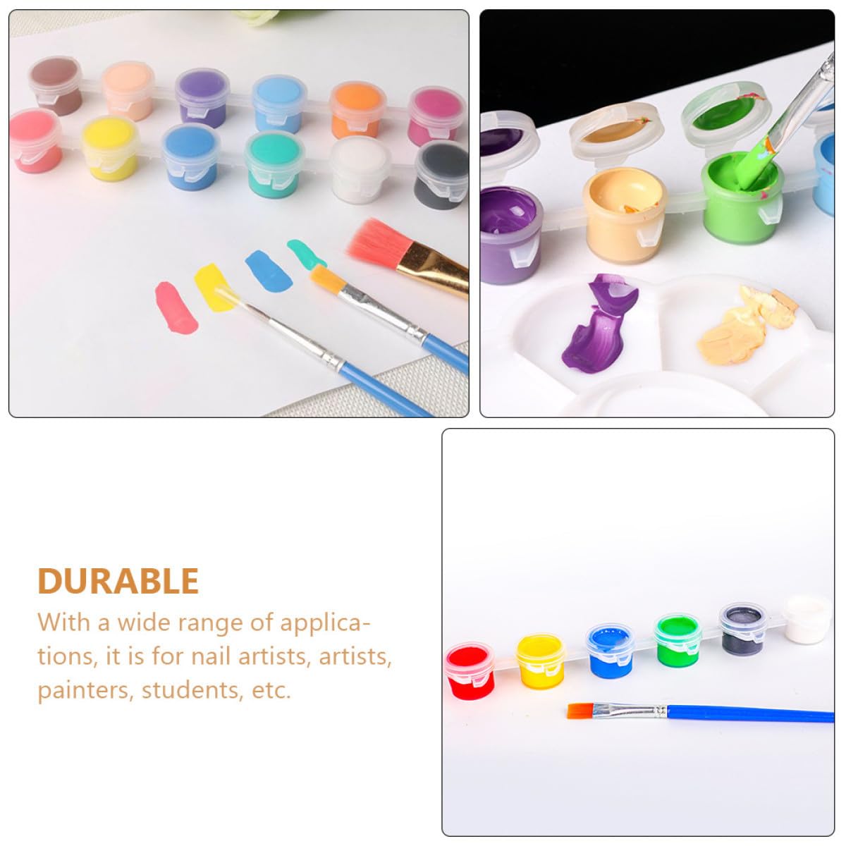 Artibetter 3 Ensembles Boîte De Stockage Pour Pigments Aquarelle Conteneurs Durables Pour Peinture Gouache Et Huile Compacte Et Pour Artistes 25 Pièces * 3