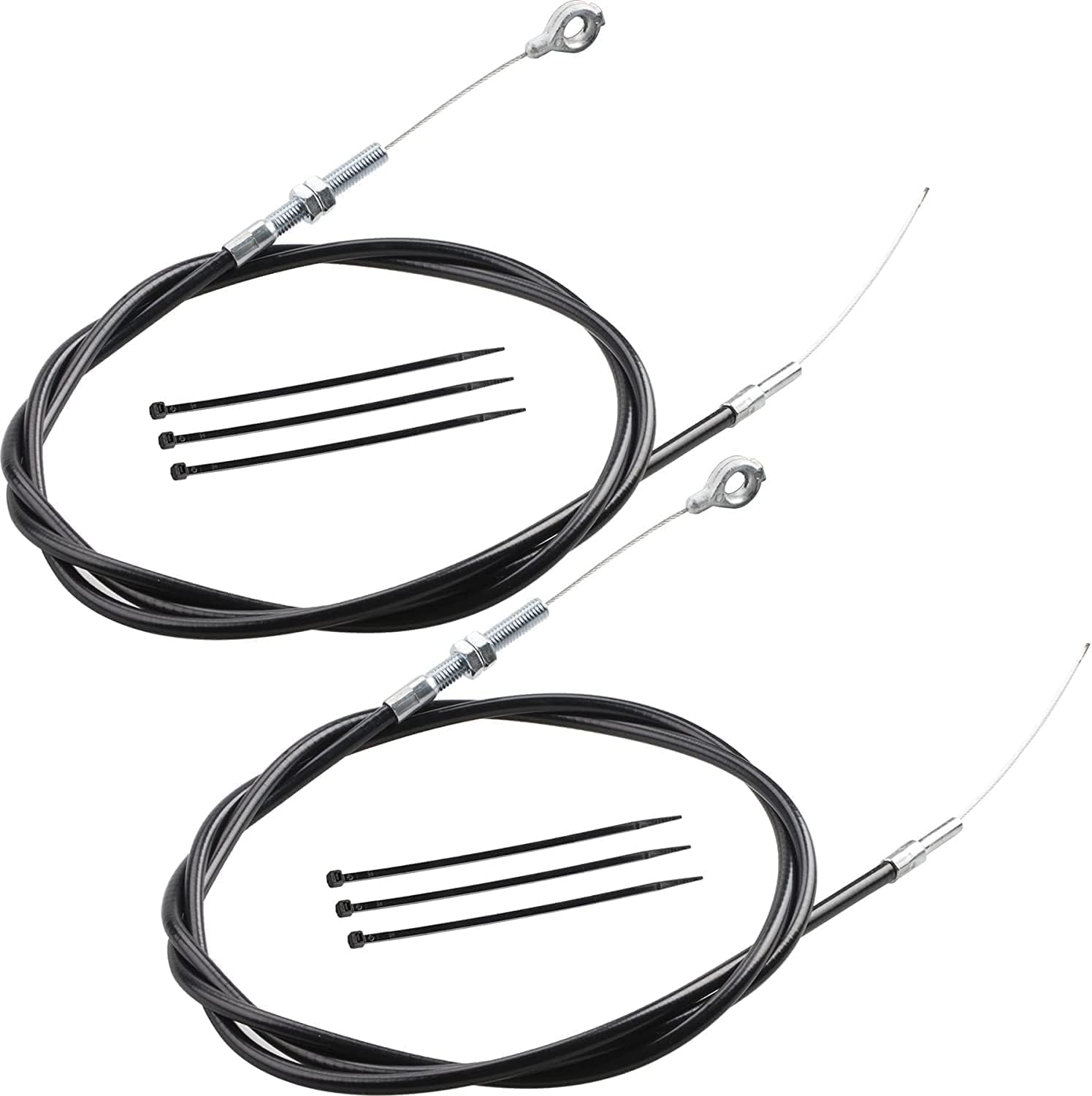 Universal Throttle Cable Compatible with Manco Go Kart 8252-1390 Go Cart，wire 71" With 63" Casing，Two sets of throttle cable for karting