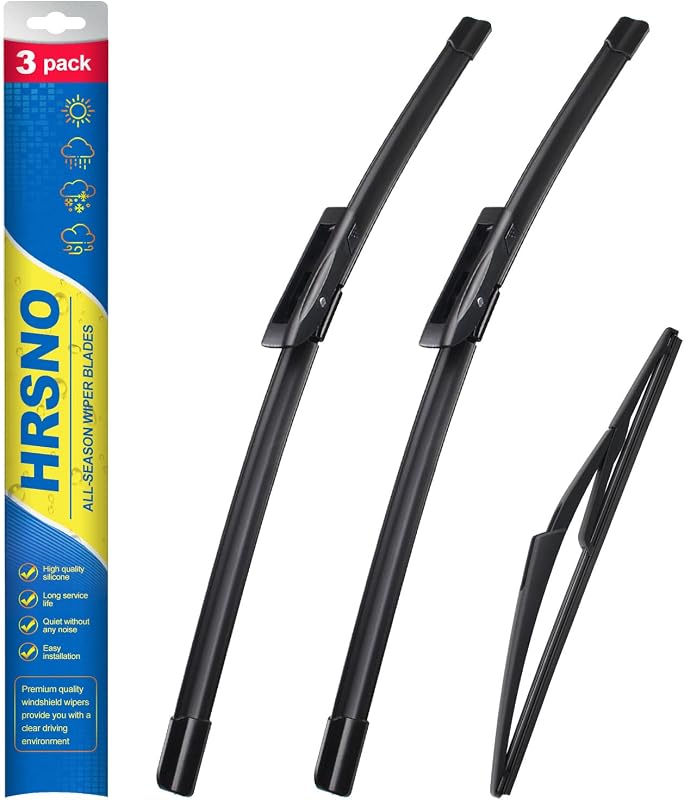 Palhetas do limpador de para-brisa HRSNO para Mini Cooper R56 2013 – Kit com 3 unidades