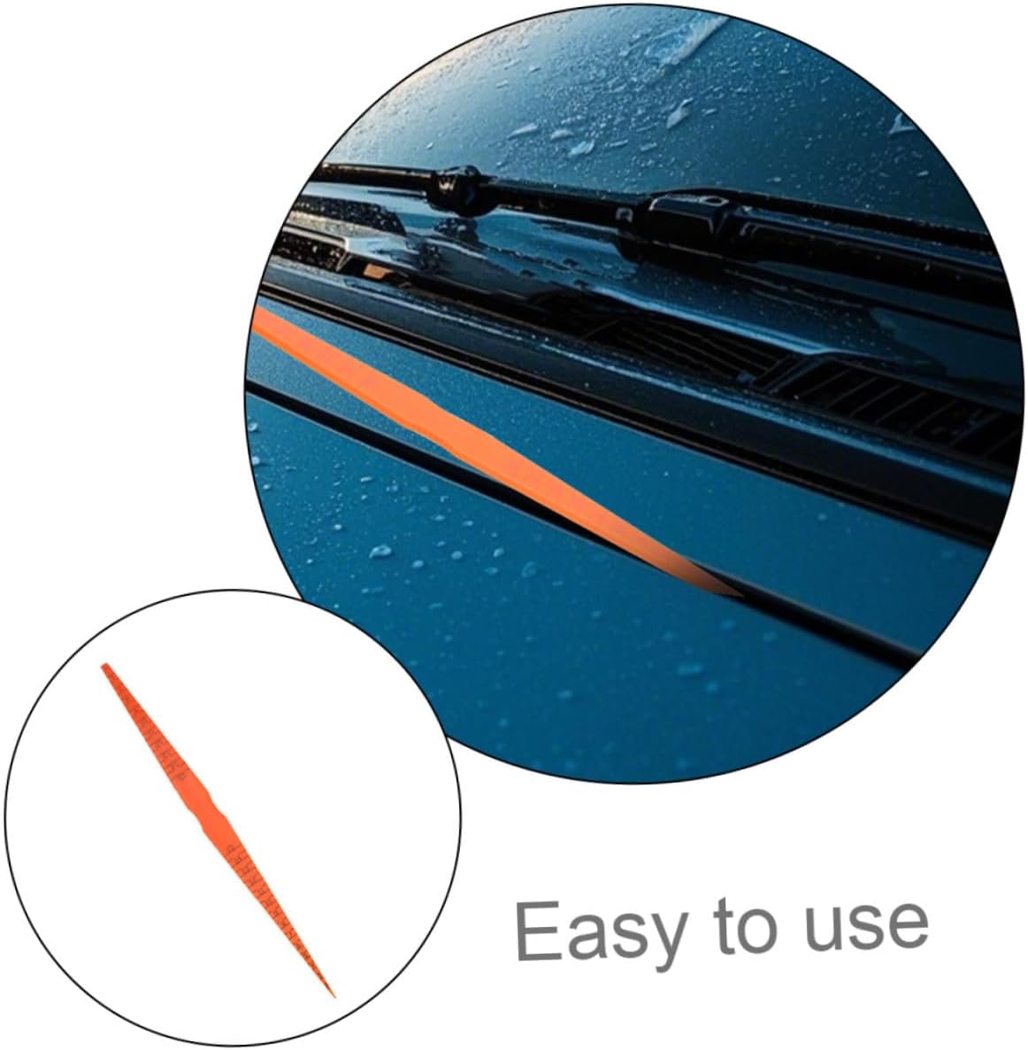 Plastic Car Door Panel Gap Gauge Measuring Tool Engine Hood Ruler for Vehicle Surface Check