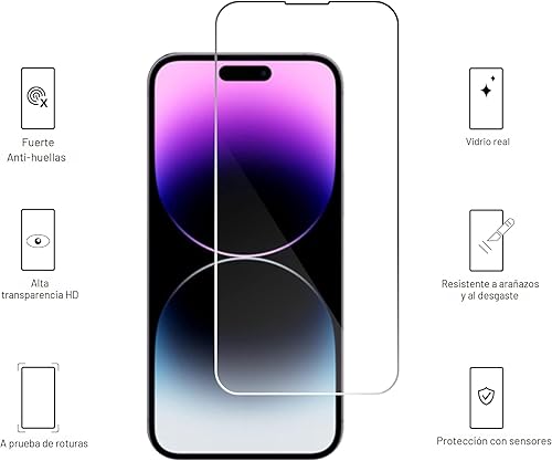 Miniatura 2 de Ailun Protector de Pantalla para iPhone 14 Plus/iPhone 14 Pro Max [6.7 Pulgadas] Pantalla 3 Unidades Vidrio Templado, Protección de Sensor