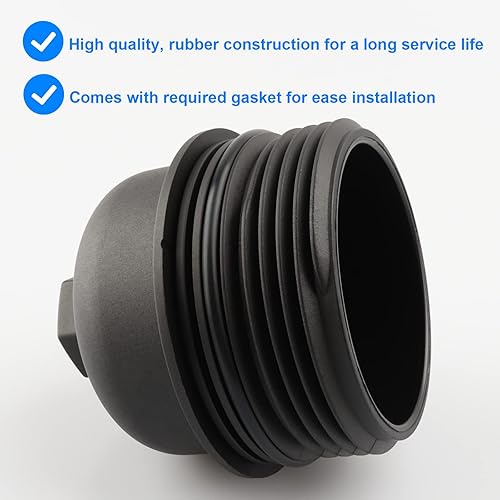 Miniatura 3 de Tapa de la carcasa del filtro de aceite, reemplazo 26350-3CAB1, 917-493 compatible con Hyundai Kia - 2012-2017 Azera, 2010-2018 Santa Fe, 2019 Santa