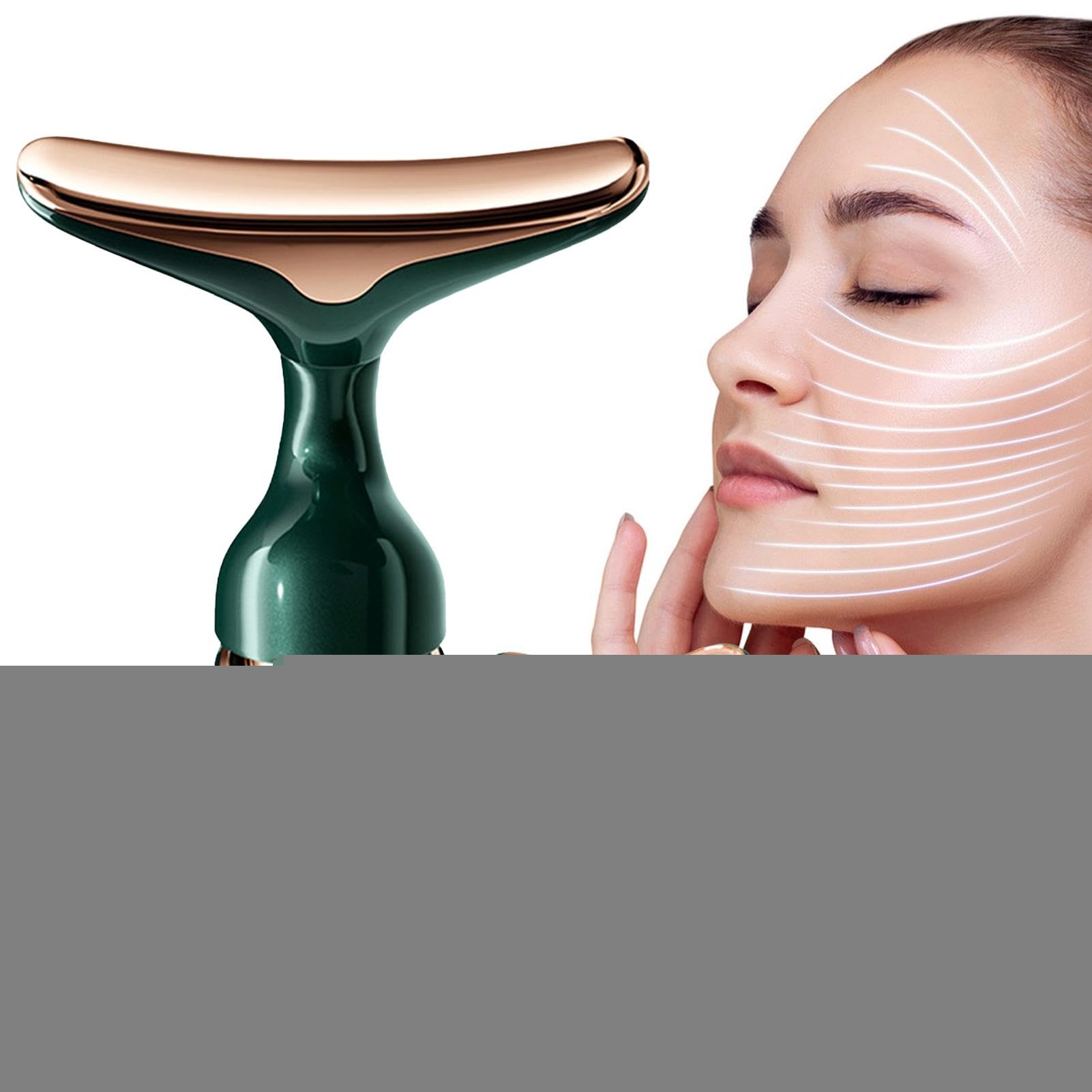 Masajeador Facial - Masajeador Eléctrico De Rostro Y Cuello De 1,2 W, Masajeador Facial, Herramienta De Rejuvenecimiento De La Piel Del Cuello | Dispositivo De Ajuste De Cuello 4 En 1, Masajeador De