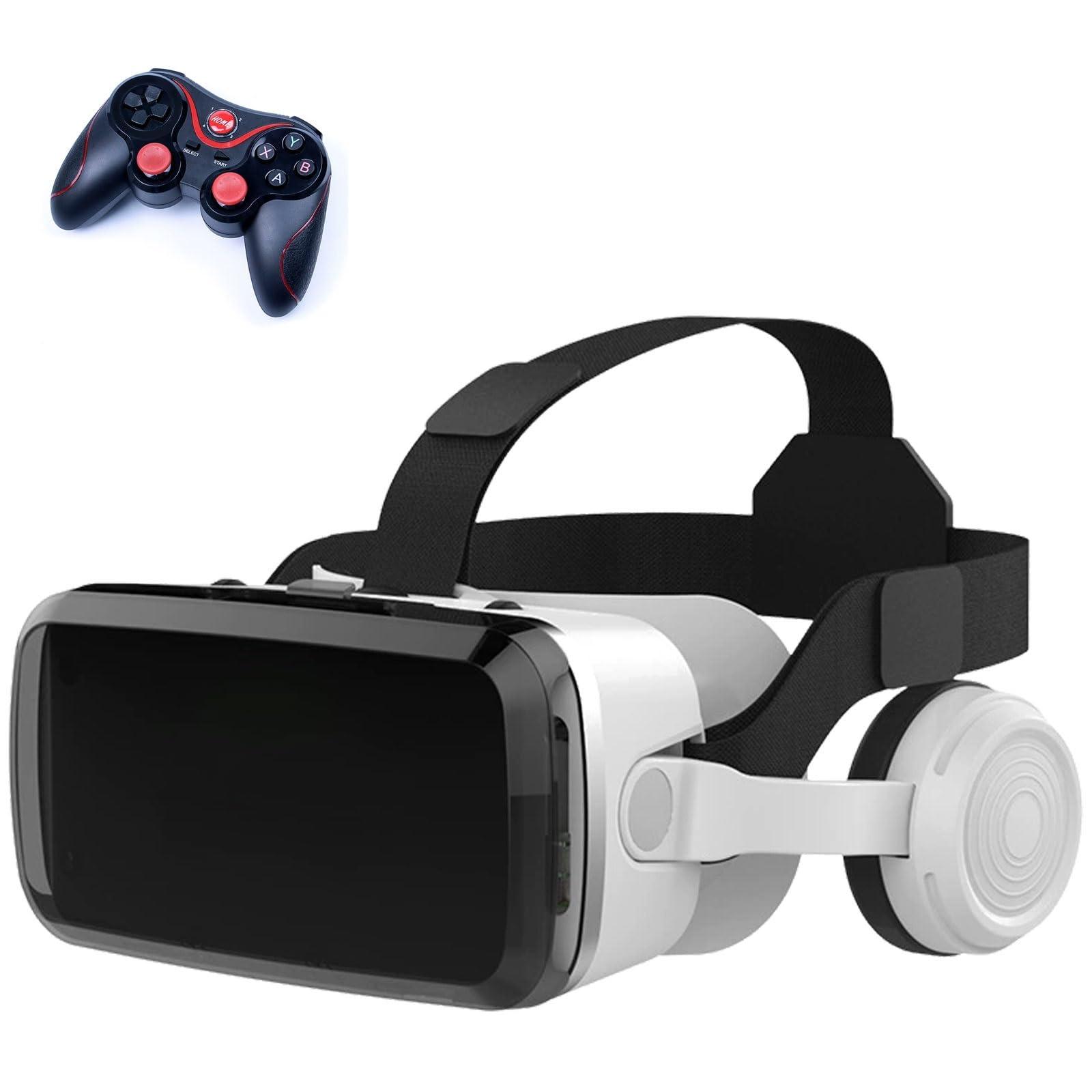 Gafas 3D de Realidad Virtual, Gafas VR, 3D VR Gafas de Realidad Virtual, Gafas 3D VR para Smartphone, Compatible 4.7-7.2 Inch' Smartphone Amplia compatibilidad por Android/iOS(E)