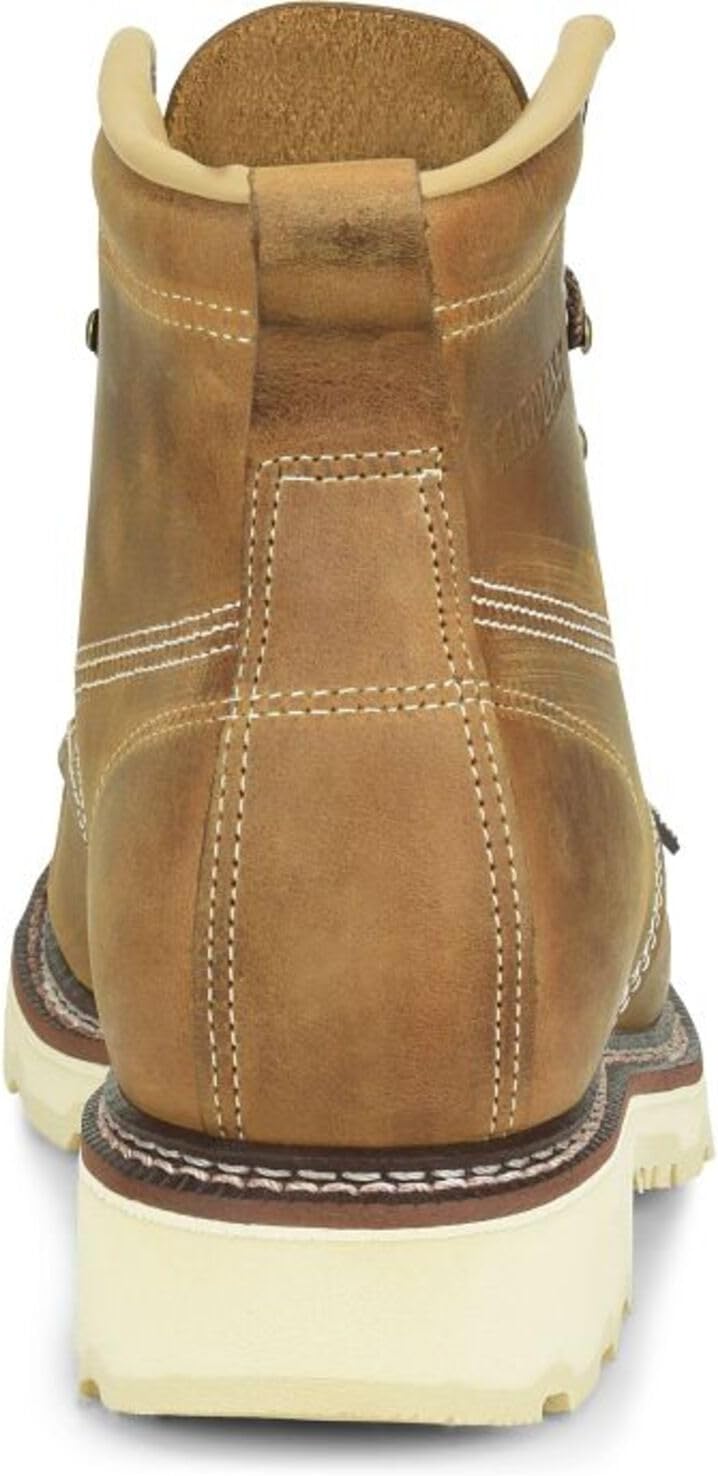 Carolina Ferric Usa 6" Work Boots Mens Waterproof Safety Shoes Moc Toe Steel Toe Cap Slip Resistant Oil Resistant