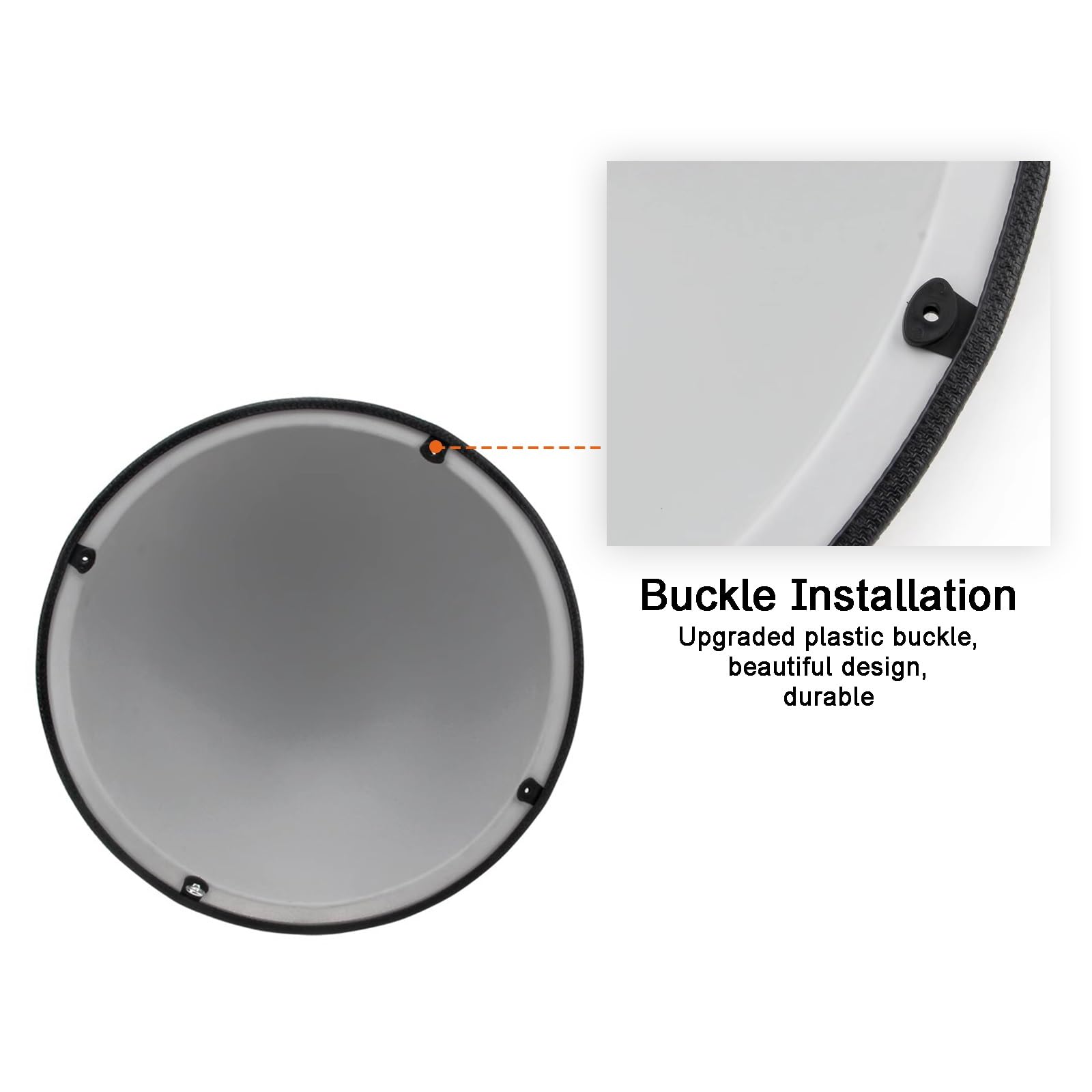 Lustro Akrylowe Full Dome, Wypukłe Lustro do Użytku Wewnątrz, Widok z Boku Magazynu na Zewnątrz, Okrągłe Lustro Ścienne do Użytku w Biurze(60cm/24in)
