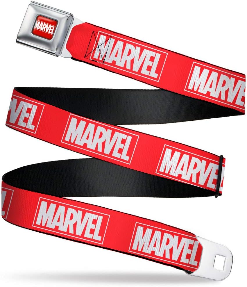 Buckle-Down Standard Seatbelt Belt Marvel Comics XL, 1.5" Wide-Fits Pant Size 32-52