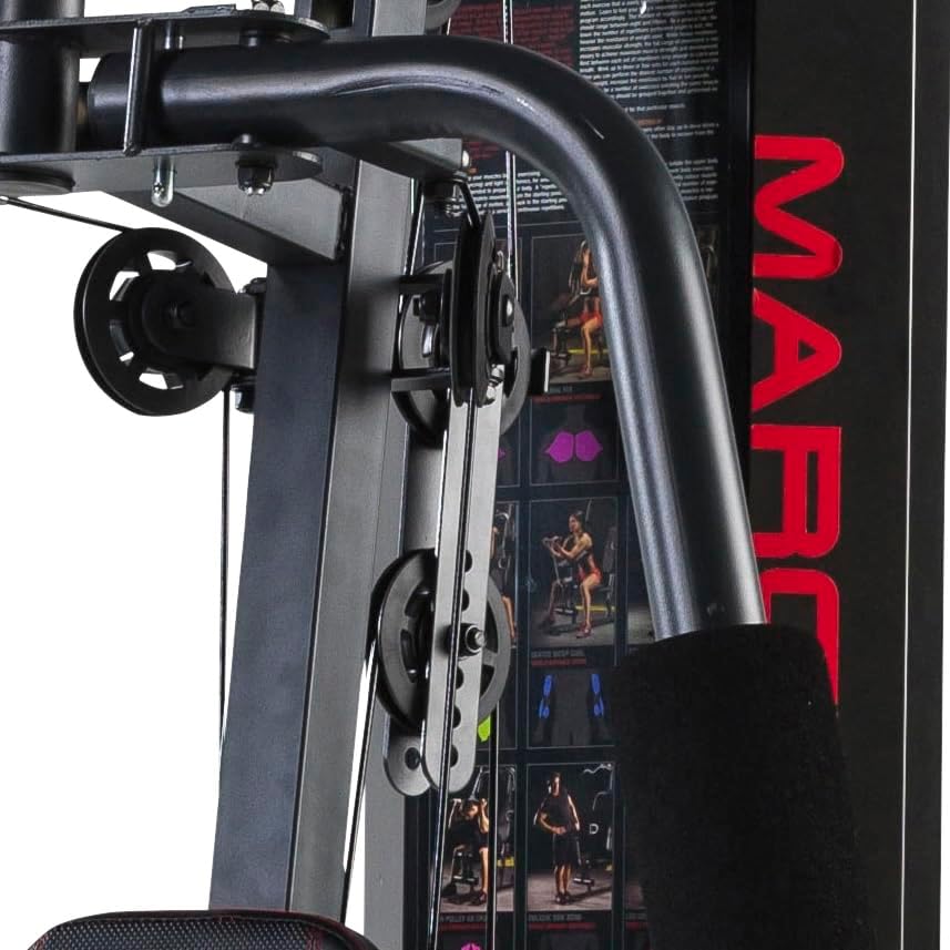 Close-up of Marcy Eclipse HG3000 Pulleys and Cables