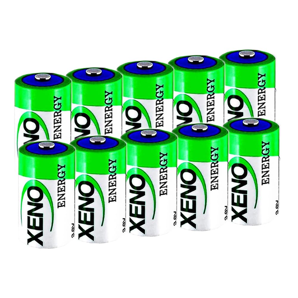 LCCJYHJFFHH «10 Pack» 19000mAh 3.6V XL-205F D Std Lithium Thionyl Chloride Battery for Xeno Energy Lithium Battery XL-205F Battery