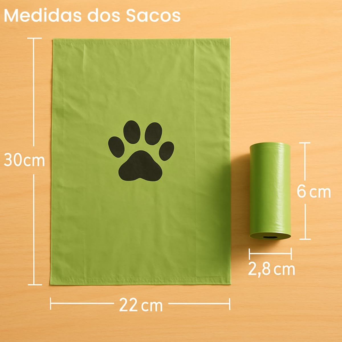 Kit 30 Refis Rolos 450 Saquinhos Higiênicos para Cães Pet Cata Caca Pets