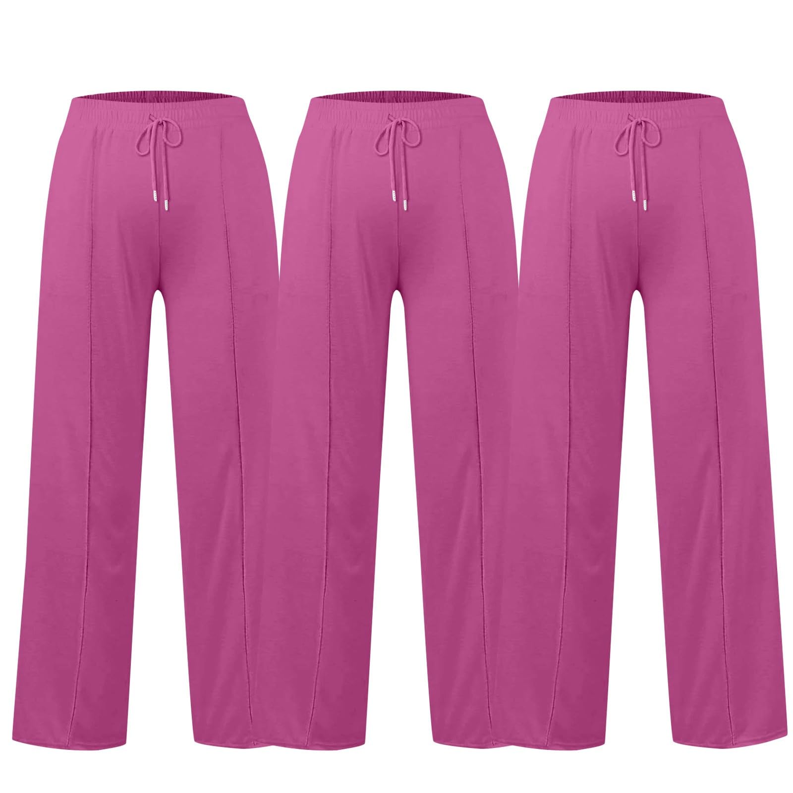 3Pc Jogginghose Damen Baggy - Sporthose Hohe Taille Yogahose Elastischer