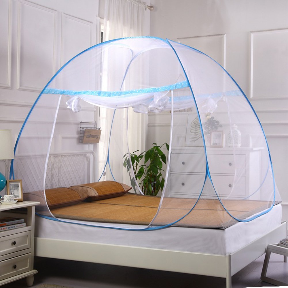 Moustiquaire dôme Pop-up Pliable Tente moustiquaire Jouer Tente Facile à Installer Répulsif pour Les Insectes pour lit Camping Voyage Home extérieur
