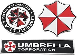 Zombie Outbreak Resident Evil Umbrella Car Emblem Badge Decals - Foto 2