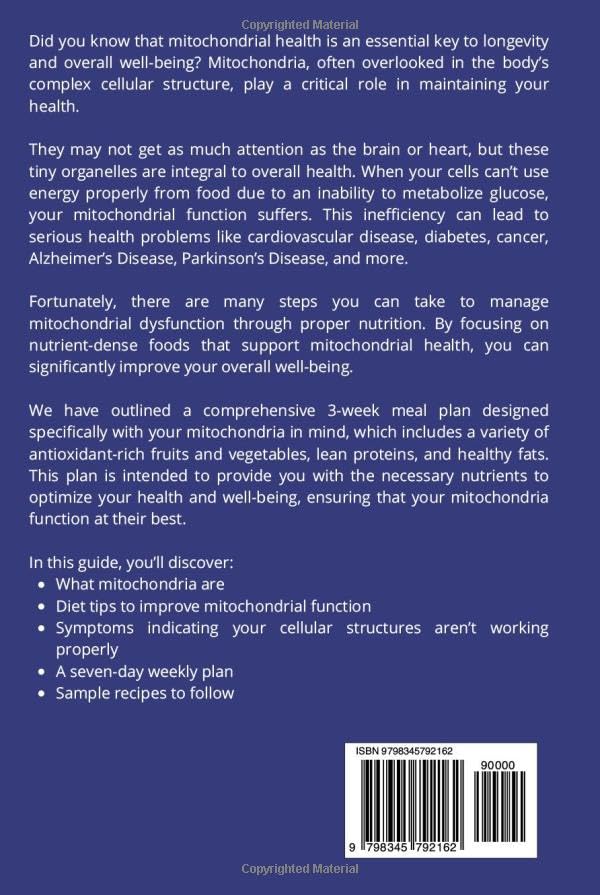 Mitochondria Diet: A 3-Week Plan to Managing Mitochondrial Dysfunction Through Nutrition - Image 2