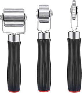 Car Sound Deadening Roller Metal Installation Tool 3 Pcs for Auto Noise Roller Car Sound Deadener Application Installation Tool Rolling Wheel Interior Accessories (3 pcs)