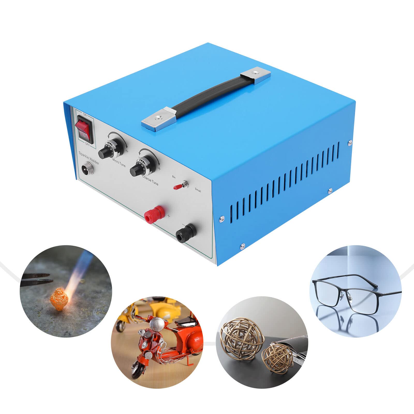 Saldatore A Punti, Saldatore A Punti Manuale, Macchina Di Saldatura A Punti Portatile Regolabile 600w 220v, Mini Saldatore A Punti Di Carica, 80a Pulse Saldatore A Punti Per Oro E Argento