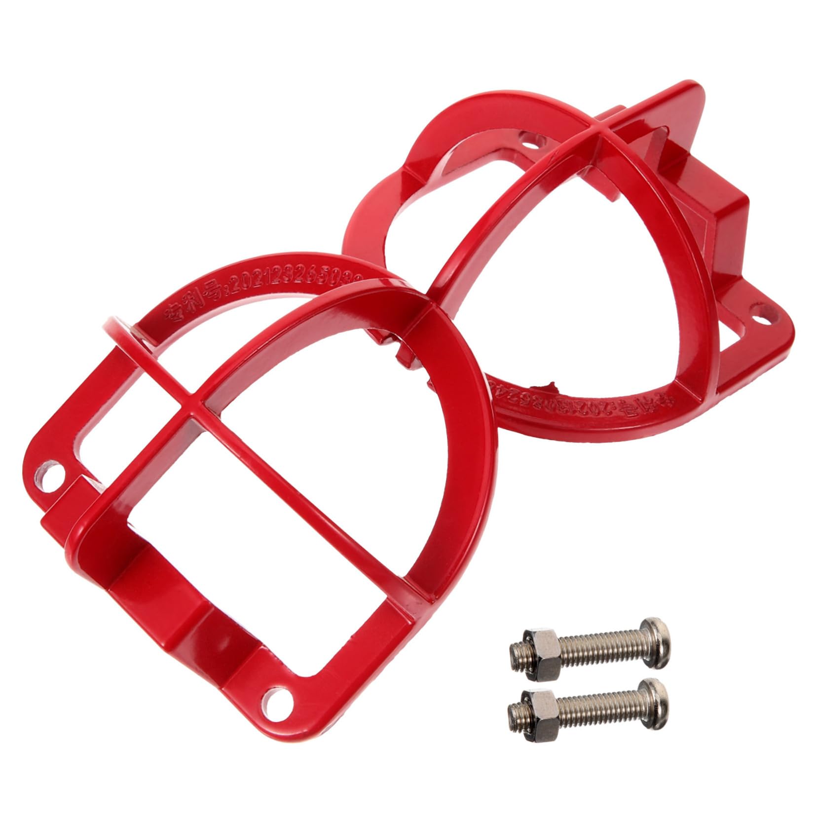 Protectora de metal roja PRETYZOOM para cabezal de rociador contra incendios de alta resistencia estructural
