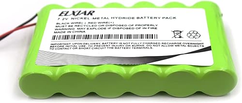 Miniatura 6 de Lunggwey Reemplazo de batería Ni-MH de 7.2V 2000mAh para DSC 3G4000 Cellular Communicato 3G4000 LE4000, 3G4000-BATT, 6PH-H-AA2200-S-J26, LE4000 (2