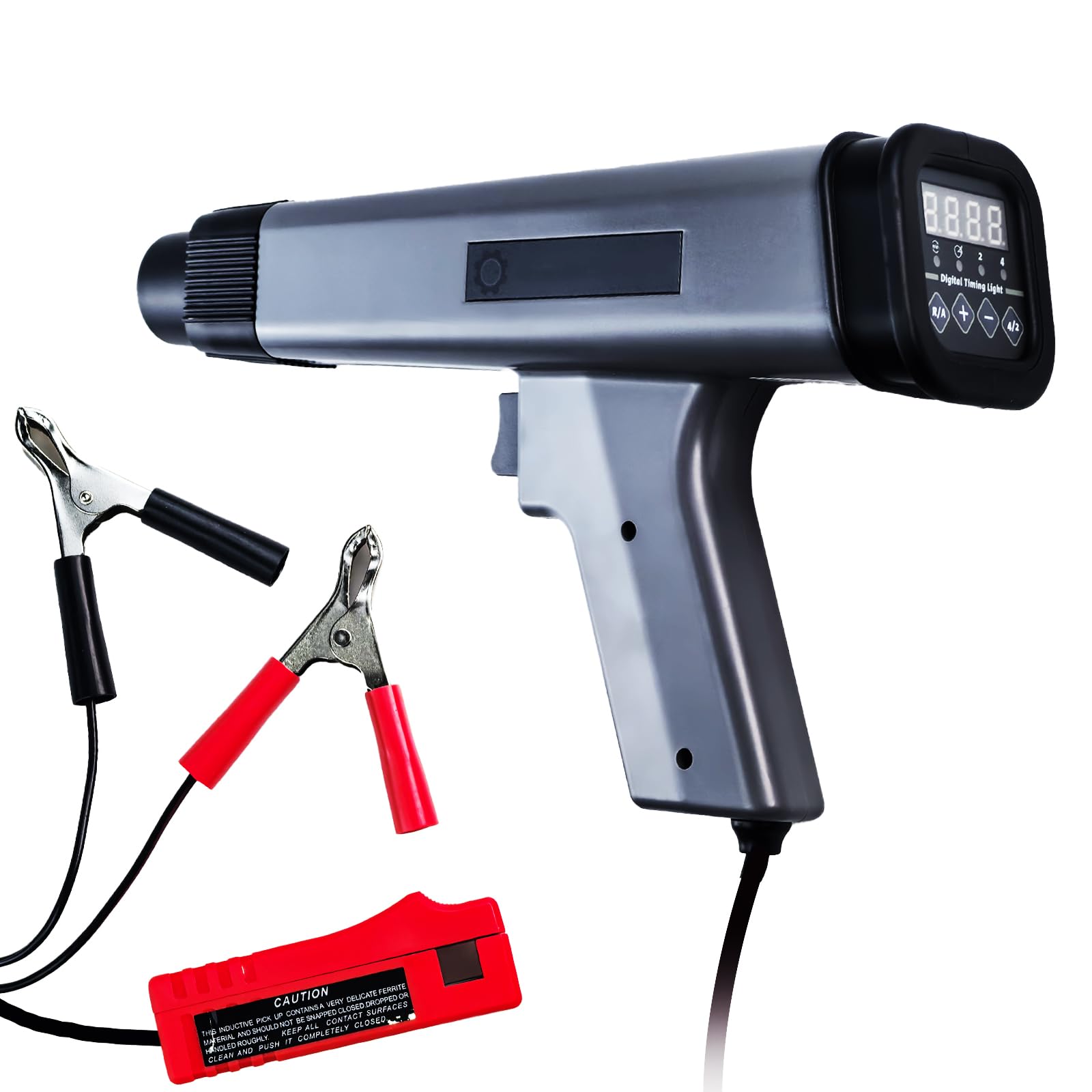 Pistola per luci di accensione, lampada stroboscopica, con indicatore digitale a LED, per auto, moto, barca, tosaerba