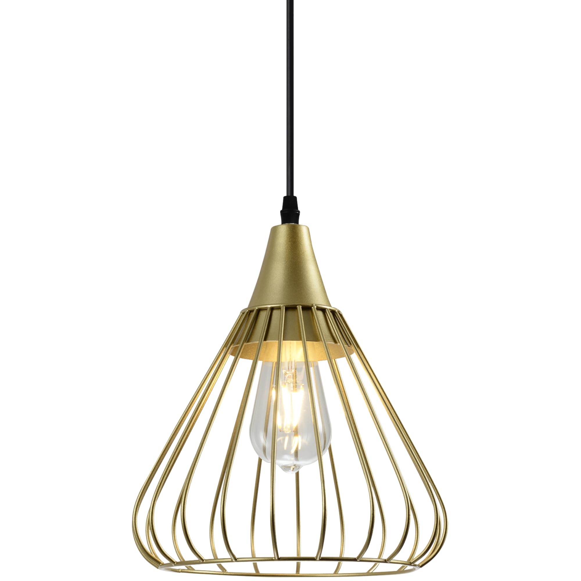 GTV TESS, lampa sufitowa, 2516, AC220-240V, 50/60Hz, 1*E27, IP20, DIAMER 24 CM, pojedynczo, złote, złote