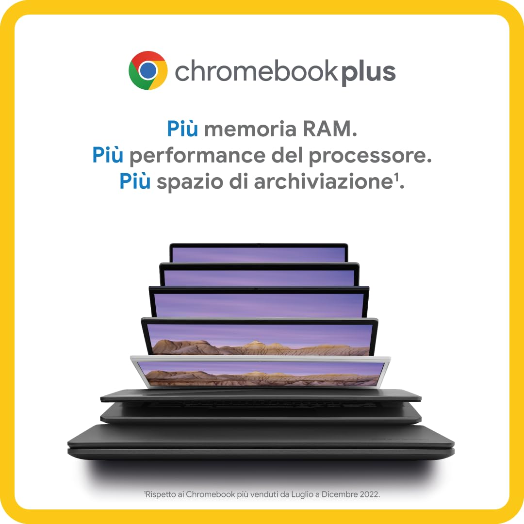 ASUS Chromebook Plus CX3402CBA 14" FHD Anti-Glare Intel Core i3-1215U 8GB RAM 128GB UFS ChromeOS Grigio