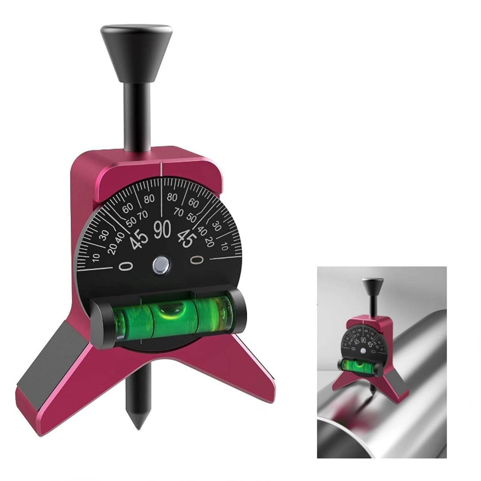 Herramienta de Búsqueda de Centros de Tuberías, Herramienta de Centrado de Marcadores de Tuberías de Acero Inoxidable de 1 1/2-6 Pulgadas de Diámetro con Cabezal de Centrado