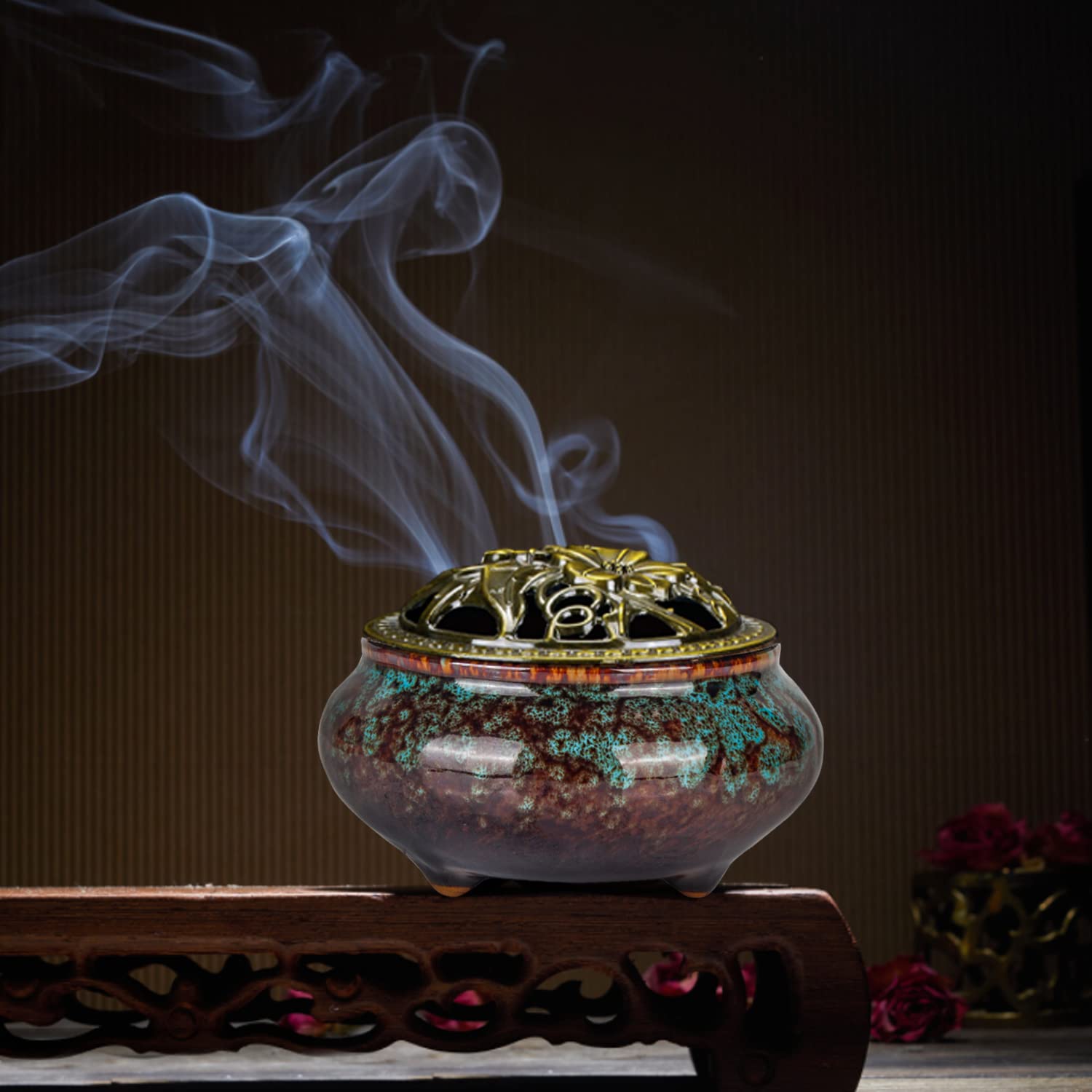Nuseiis Incense Holder for Sticks, Incense Burner for Cone