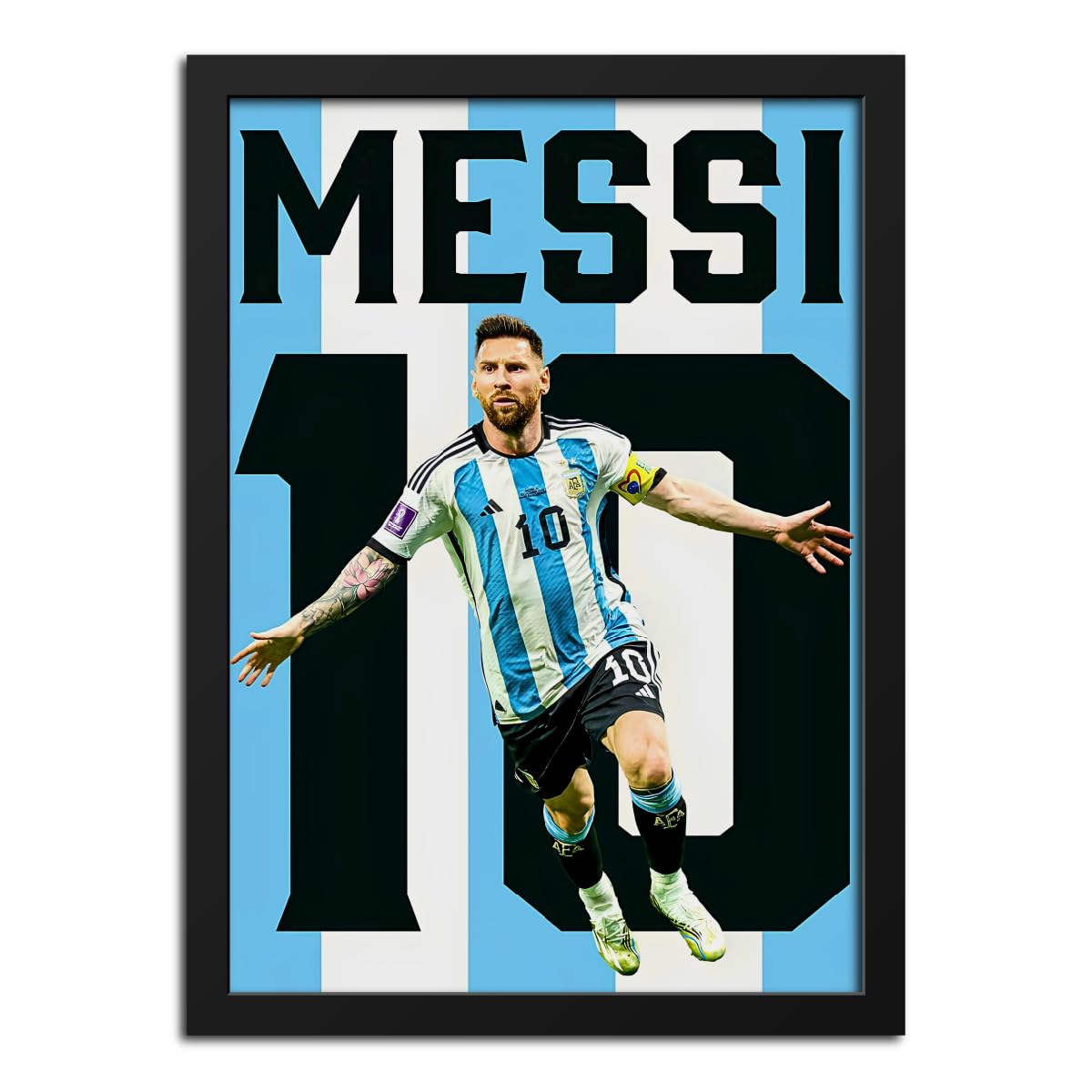 inspire TA Lionel Messi Goat World Cup 2026 Framed Laminated Poster Wall Hanging Wooden Photo Frames 12 X 9 Inches-image-25