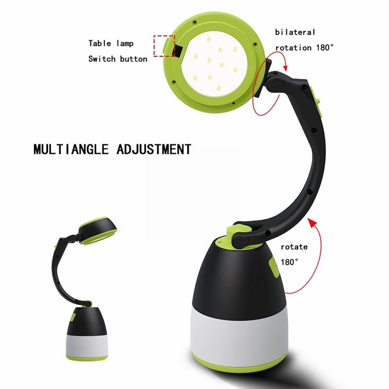 Oświetlenie zewnętrzne LED, Latarka kempingowa LED, przenośna lampa awaryjna, latarka ładowana przez USB