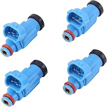 4PCS Fuel Injectors for Kawasaki JET SKI 12F 2003-2007, for STX 12F 2004-2016+ STX 15F LX STX 160 SX-R 4 Holes Fuel Injector Assembly Replacement 49033-3707 490333707