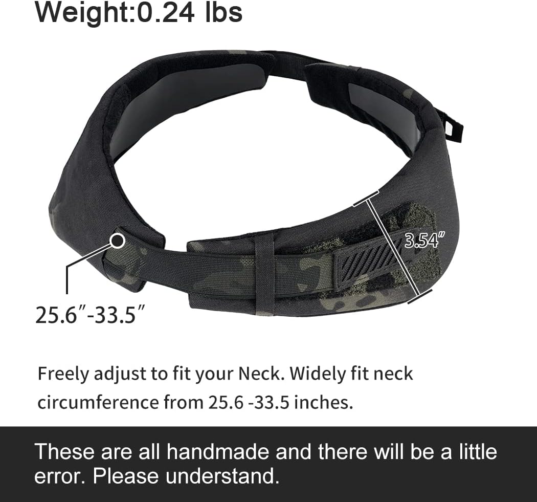 Tactical Neck Protector for Tactical Vest Thickened Neck Guards camo Hunting Shotting Universal Neck Collar for JPC CPC AVS Vest 500D Nylon