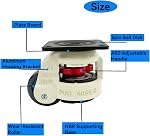 4pcs 2" Leveling Caster Swivel Wheel 60F Retractable Leveling Caster Industrial Machine Swivel Caster Heavy Duty 2200lbs