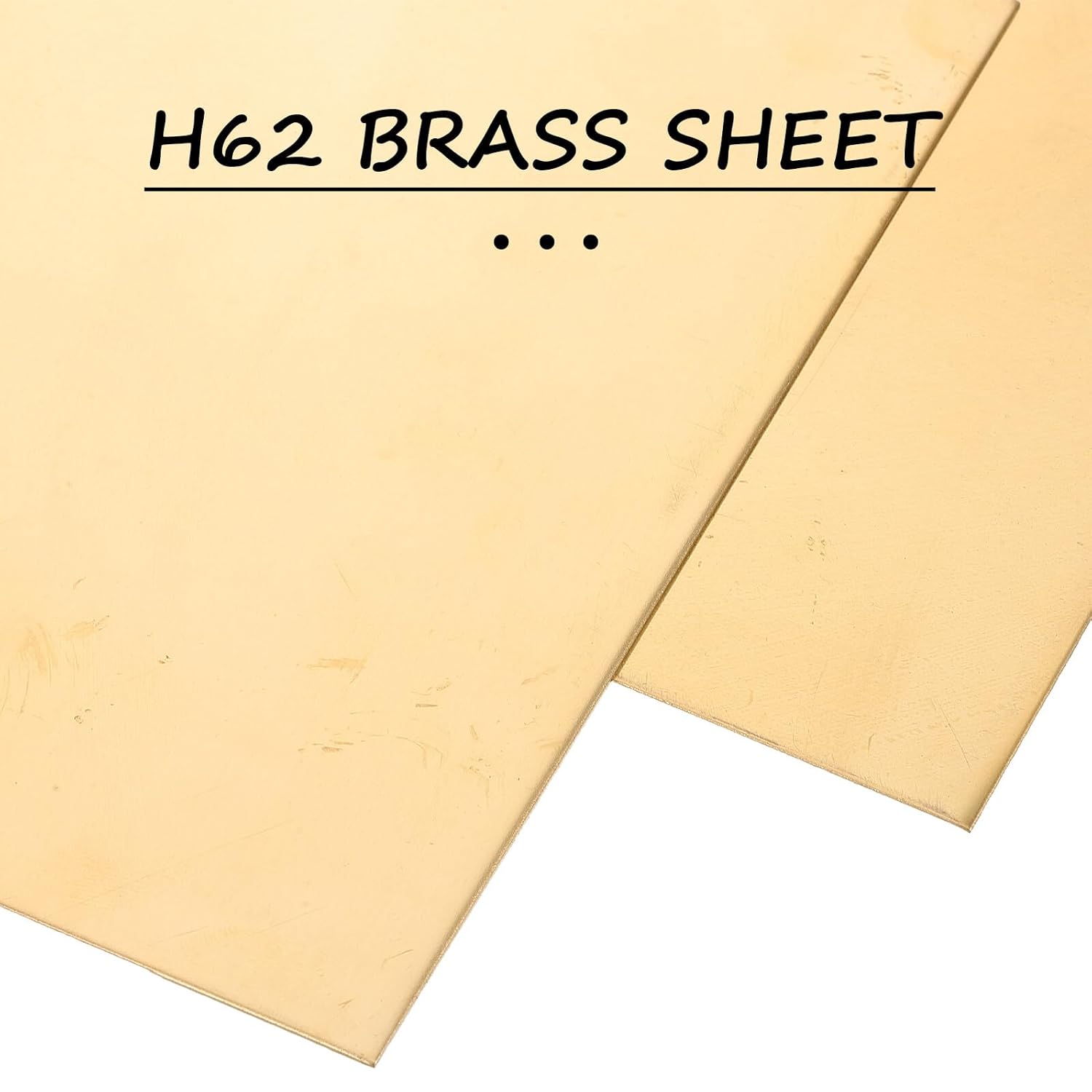 2pcs 0.5mm H62 Brass Plates 150x150mm Smooth Metal Sheets for Crafts Models Electrical Projects and DIY Industrial Use
