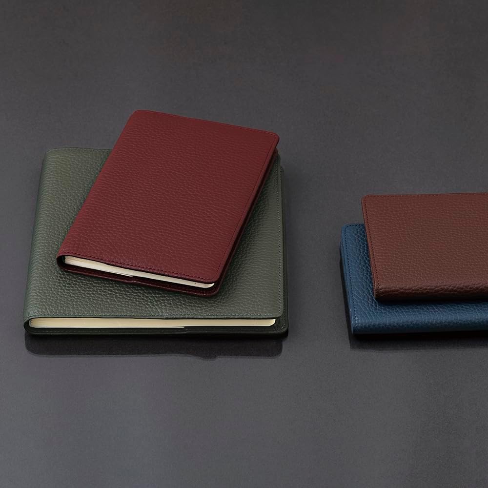 Quobadis Genuine Leather (Cow Leather) Notebook Cover "French Classic" 6.3 x 6.3 inches (16 x 16 cm), Brown QUOVADIS qv16x1628br