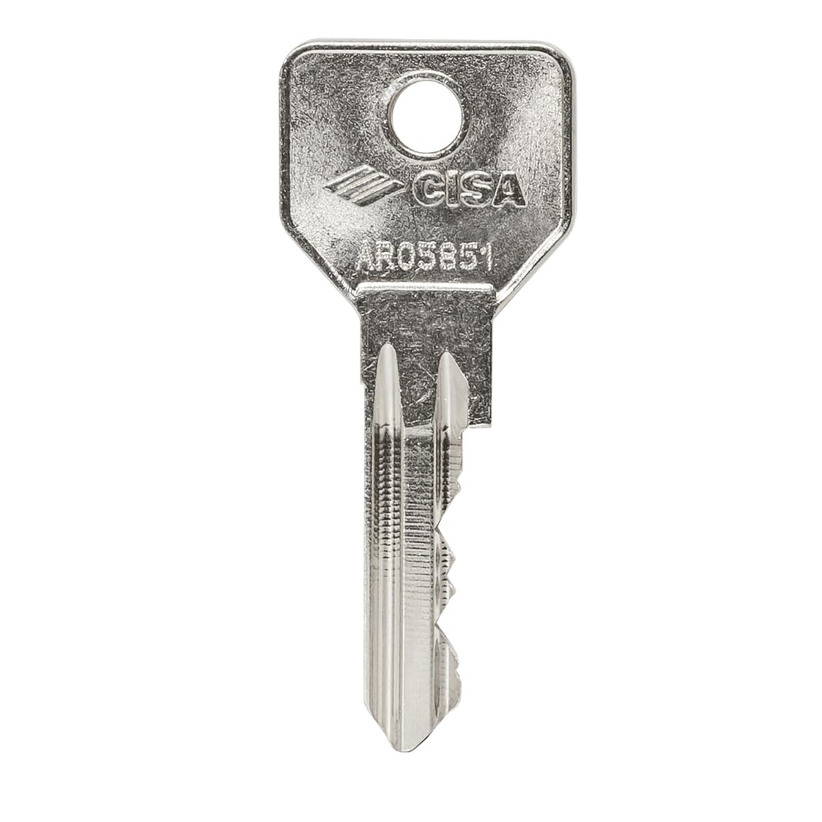 CISA 10G30210012; European Cylinder C2000; Nickel Plated Brass; 33/33 mm; Ready for Knob Assembly, Nickel-plated Brass - Image 2