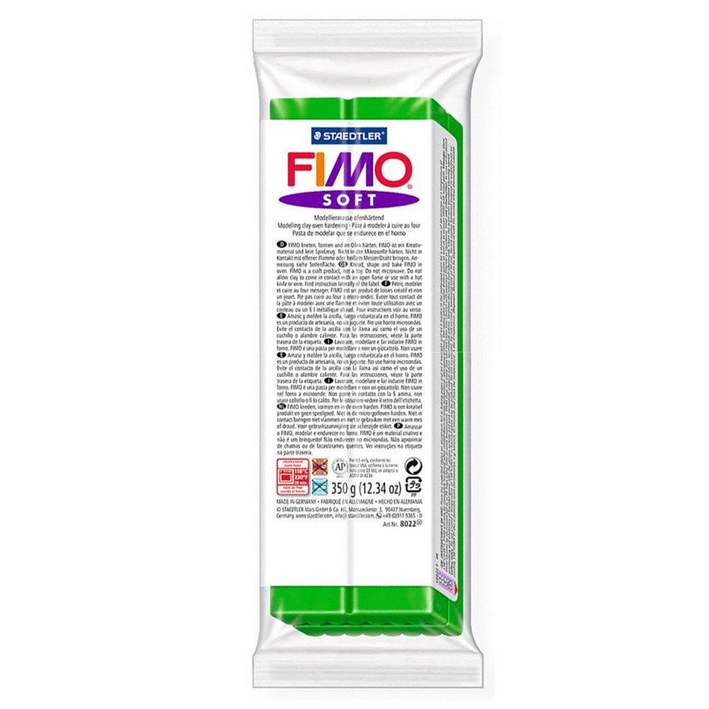 Staedtler Fimo Soft 8022-53 Oven Hardening Modelling Clay 350g - Tropical Green