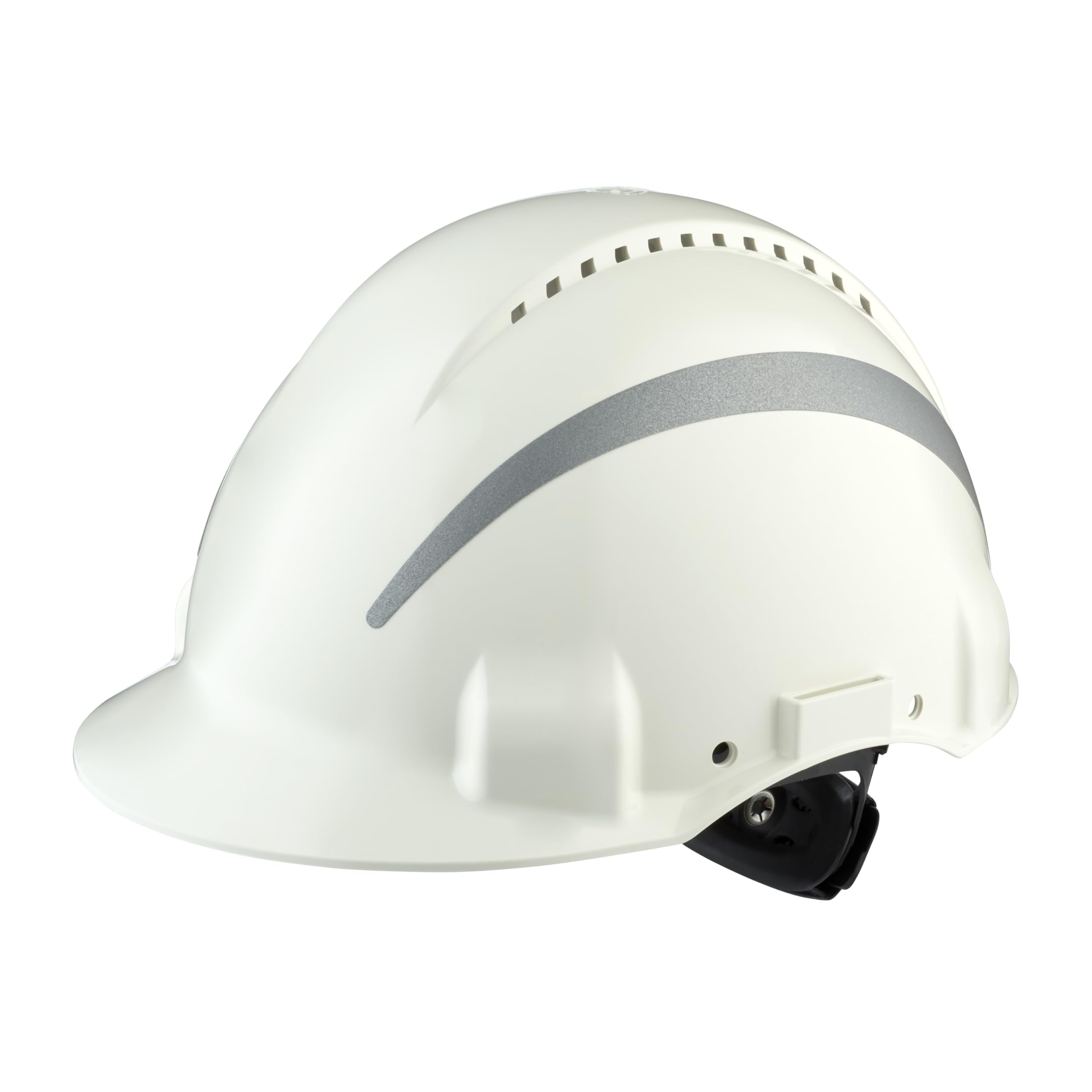 3M Schutzhelm, Uvicator, Ratschenverschluss, belüftet, reflektierend, Weiß | Kunststoffschweißband, G3000NUV-R-VI