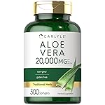 Carlyle Aloe Vera Softgel Capsules 20,000mg | 300 Count | Aloe Vera Gel Supplement | Non-GMO, Gluten Free