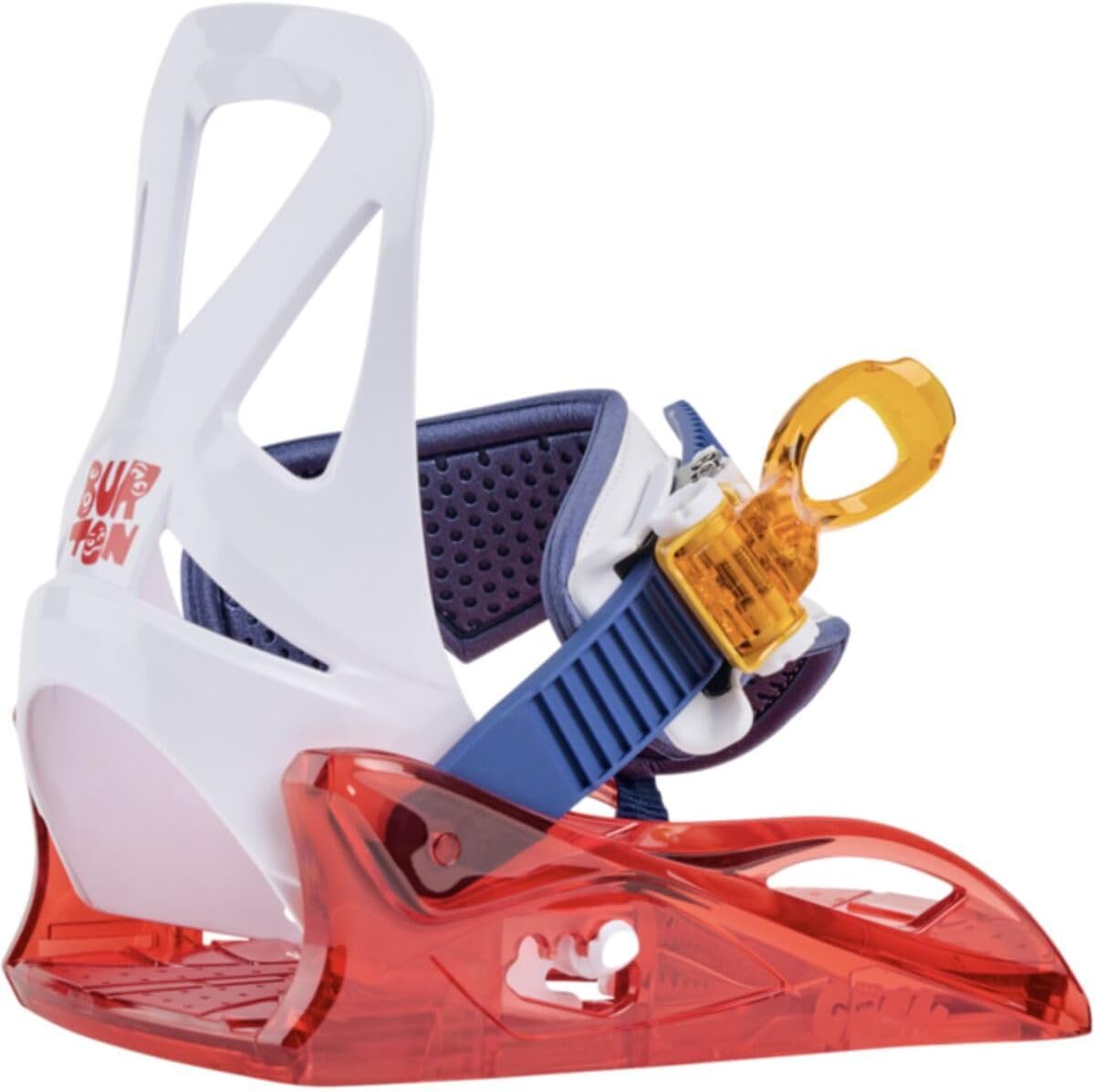 Burton Kids Grom Disc Snowboard Bindings, Medium, Red/Multi