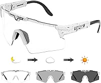 Vista 7 de KAPVOE Gafas de ciclismo fotocromáticas Gafas de sol deportivas de bicicleta de montaña Gases transparentes MTB Gafas hombres mujeres Bicicletas