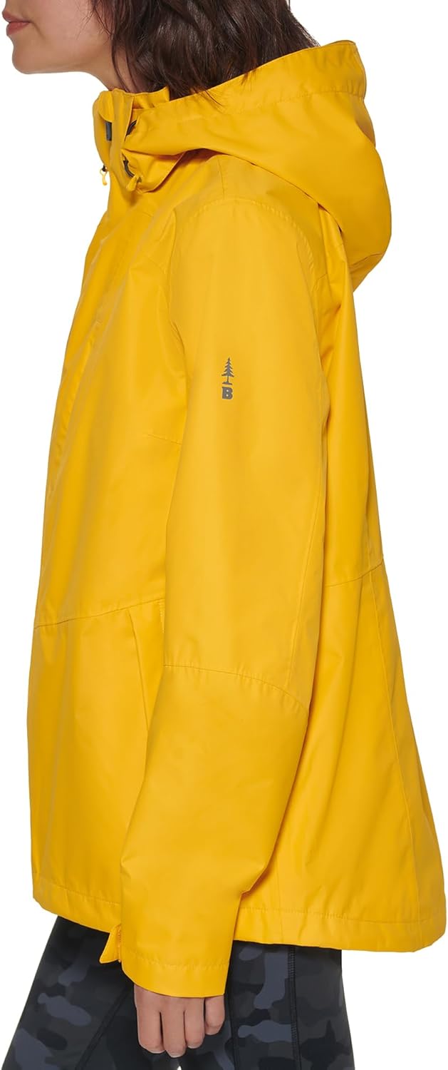 BASS OUTDOOR womens Packable Hooded Water Resistant Jacket - Image 3
