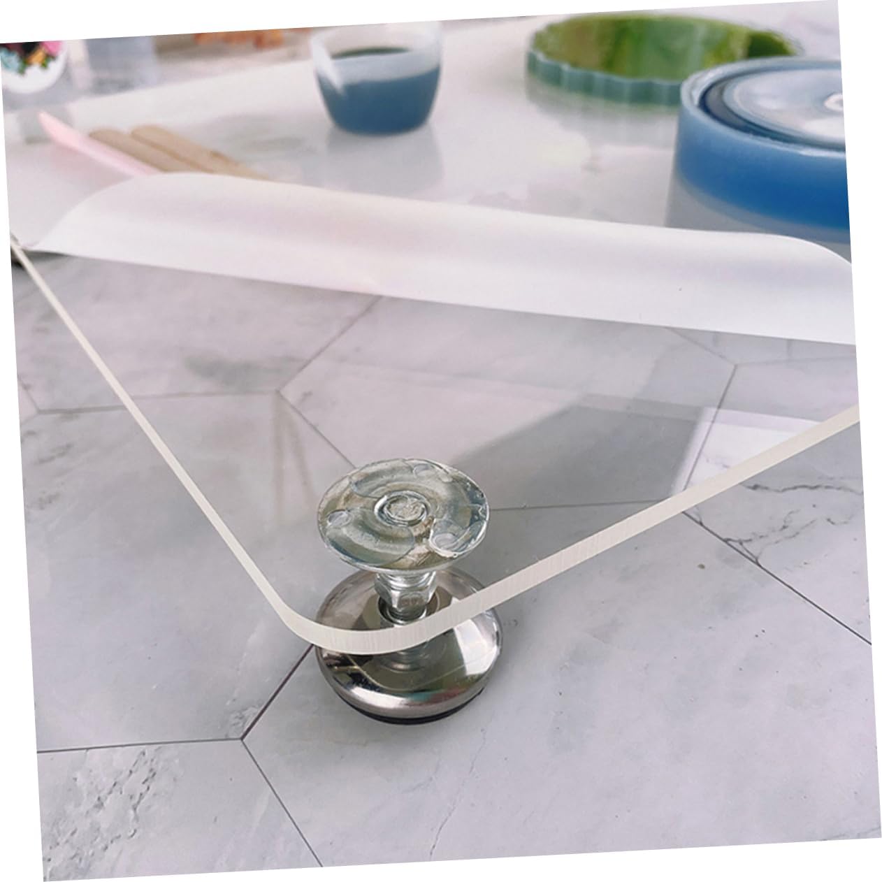 Mipcase Adjustable Resin Leveling Table Multi Functional Self Leveling Board for Epoxy Projects Ergonomic Height Stable Surface for Crafting Office Study