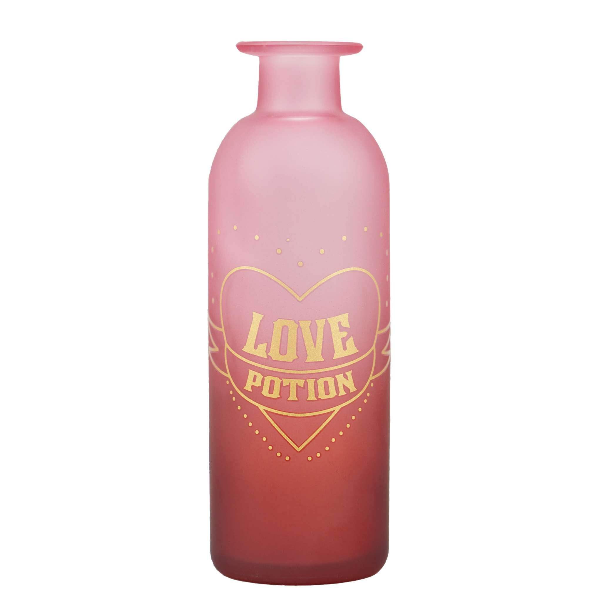 Half Moon Bay | Harry Potter | Love Potion Glass Flower Vase | Pink Vase for Flowers | Tall Vase | Harry Potter Room Decor