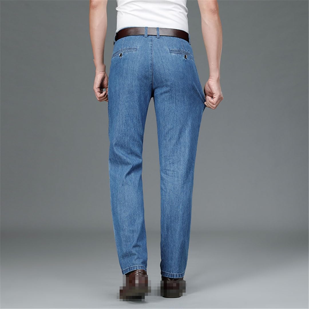 Vogrtcc Jeans da Uomo Business Casual Stretch Jean Pantaloni