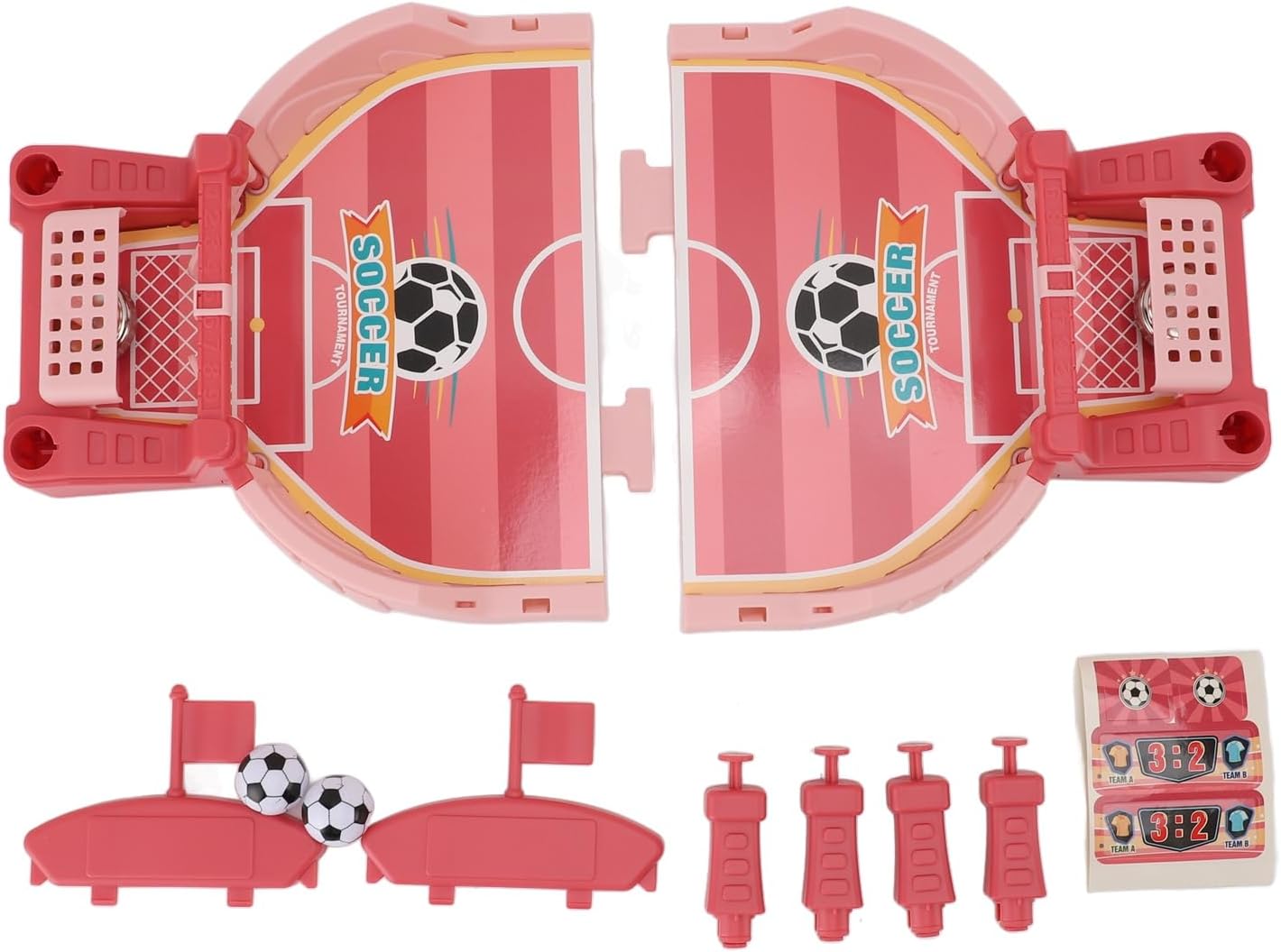 DAN&DRE Two Player Tabletop Game Finger Soccer Table Game Parents and Interactive Soccer Puzzle Toy for