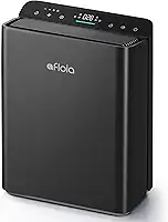 Afloia Purificadores de ar para quarto, casa, sala grande de até 2000 pés², filtro eficiente de 3 estágios com sensor de qualidade do ar a laser para animais de estimação, pelos de pelos de animais